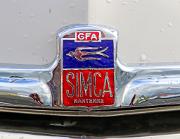 aa Simca 8 Sport 1950 badge